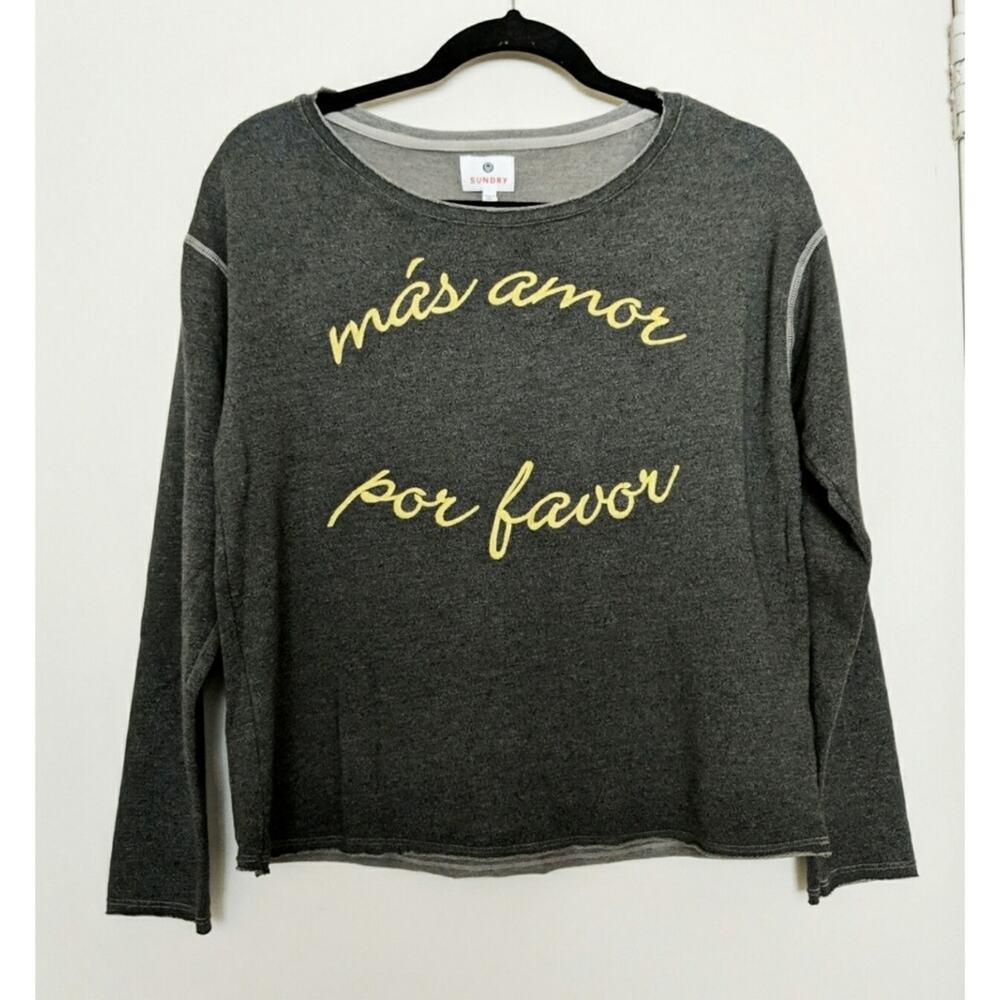Sundry Mas Amor Por Favor Top - Size 1 - NWT